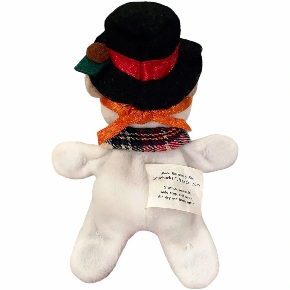 STARBUCKS Bearista Magnet Snowman Bear Mini Carrot Hat Scarf Holiday Frosty 1999
